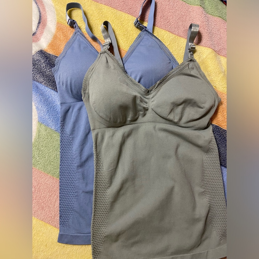 2-  2PC. Lot Padded Maternity Tank Tops